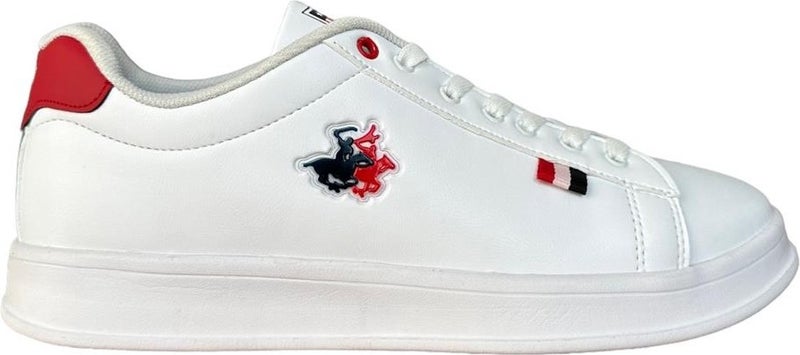 Liger Unisex Sneakers Casual Sports Shoes WHITE - RED  - Image 1
