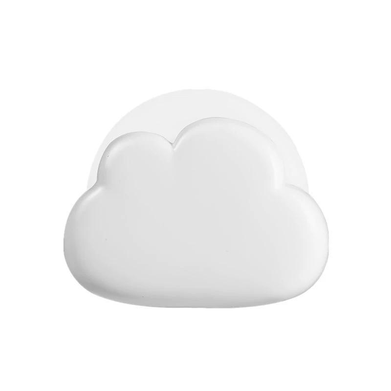 Kids Cloud Night Light: White ABS+PP 1200mAh Battery - Soft Eye-Caring LED With 4 Brightness Modes For Kids Bedroom Bedside Sleep Companion - Image 1