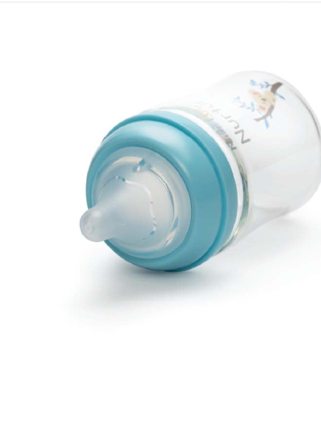 Nurtur Nurtur Cozi - 160Ml Anticolic Glass Feeding Bottle - Blue  - Image 5