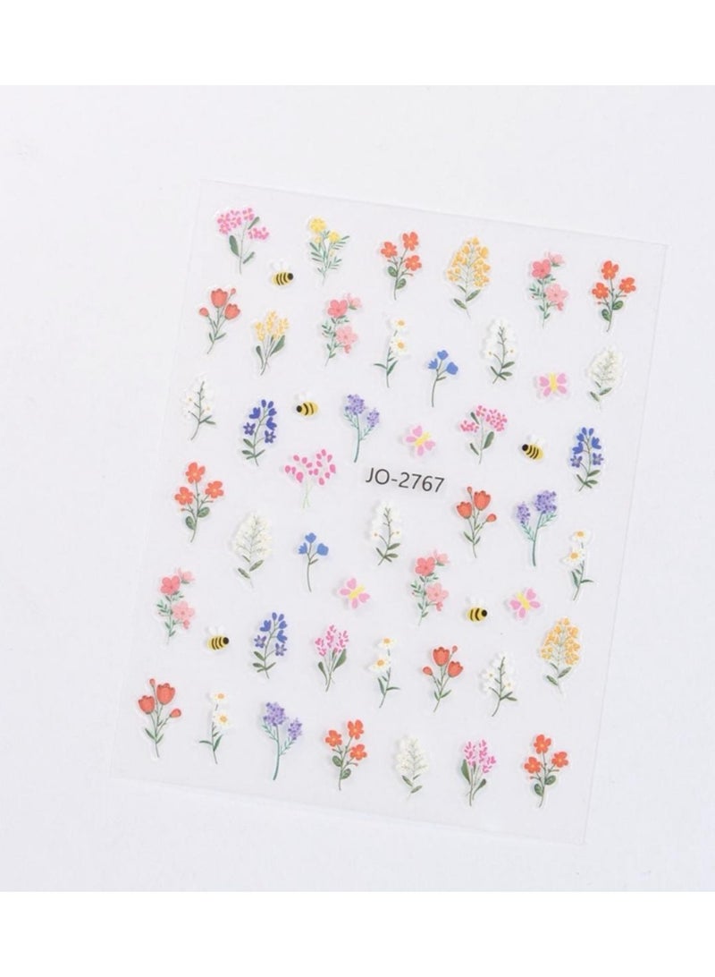 Modern 5D nail stickers - 3D for an attractive nail look in minutes - High-quality sticker compatible with nail polish and gel. - Image 2