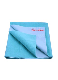 Kid's Charm Kids Charm Instant Dry Water Proof and Reusable MatBed ProtectorAbsorbent Dry Sheets 100cm X 70cm Medium Peacock Blue  - Image 2