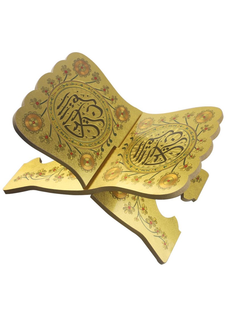 Wooden Quran Holder Gold  - Image 2