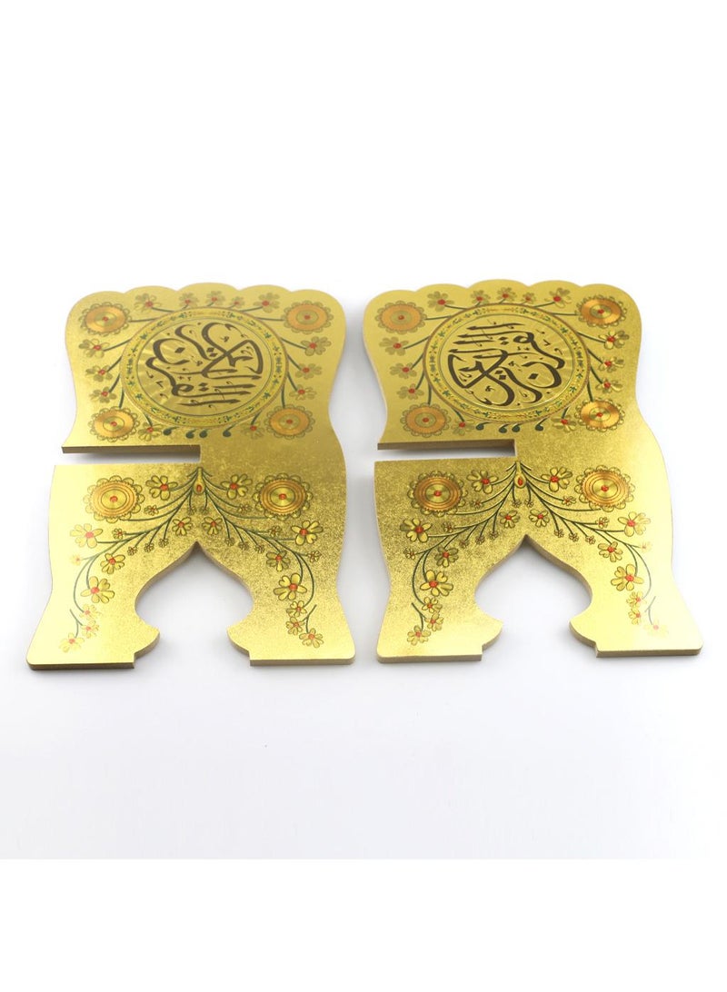 Wooden Quran Holder Gold  - Image 5