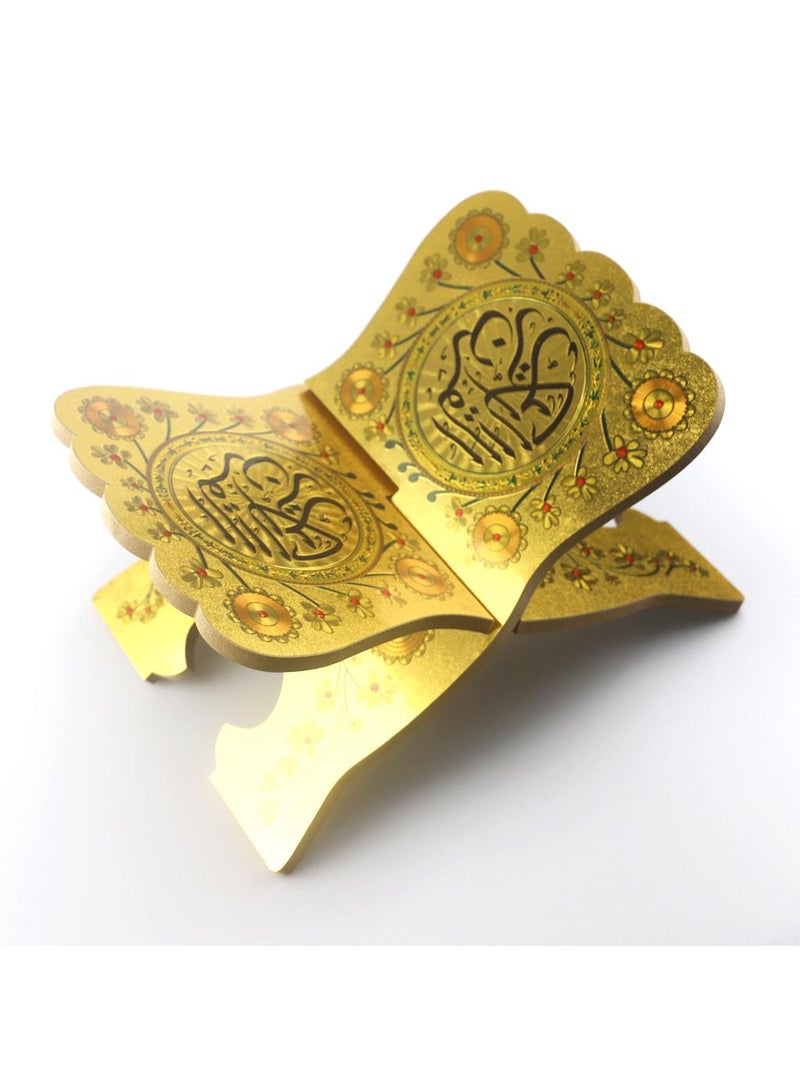 Wooden Quran Holder Gold  - Image 3