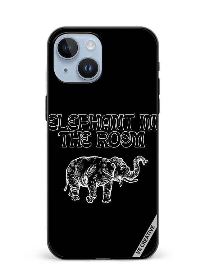 VR CREATIVE Protective Case Cover For Apple iPhone 15 Plus Elephant In The Room Design Multicolour - Image 1