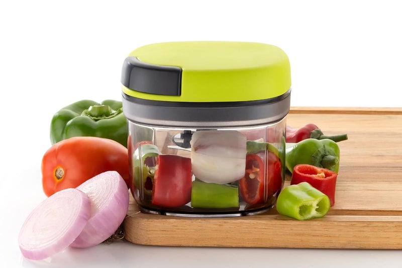 Stysol Polypropylene Mini Handy and Compact Chopper with 3 Blades for Effortlessly Chopping Vegetables and Fruits for Your Kitchen 1100 ML - Image 4