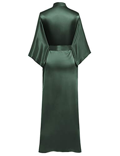 PRODESIGN Satin Kimono Robe Women Long Silky Kimono Bathrobe Sleepwear Wedding Bridesmaid Robe - Image 2