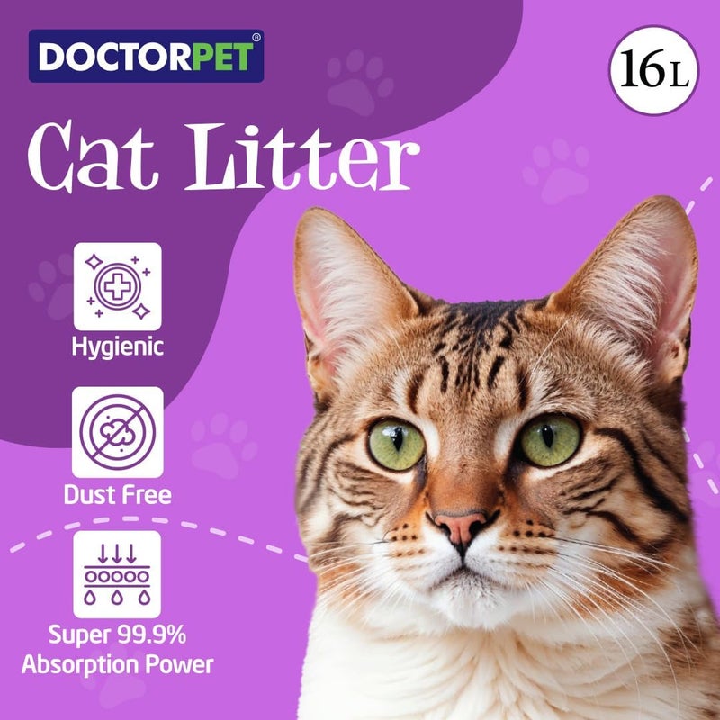 DoctorPet Doctor Pet Lavender Scented Cat Litter 16L - Image 4