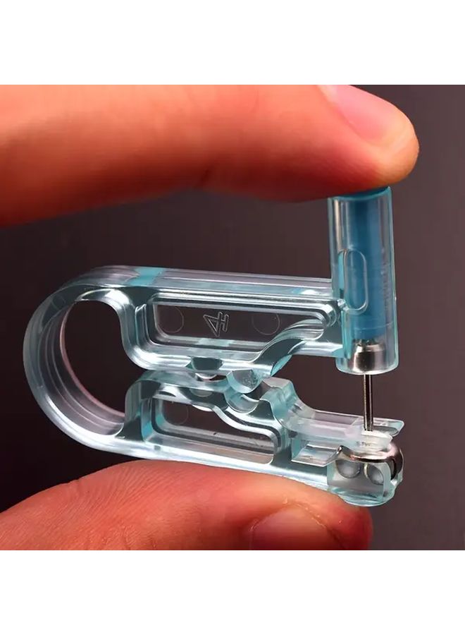 8 Pcs Disposable Ear Piercing Tool With White Earrings Safety Cartilage Perforation Gun - Image 5