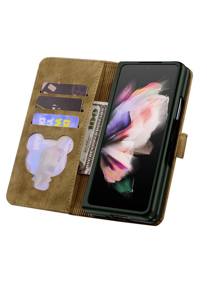 إيروريكس جراب لهاتف Samsung Galaxy Z Fold6 مصنوع من الجلد المنقوش برسومات قطة ساكورا الكرتونية - Image 5