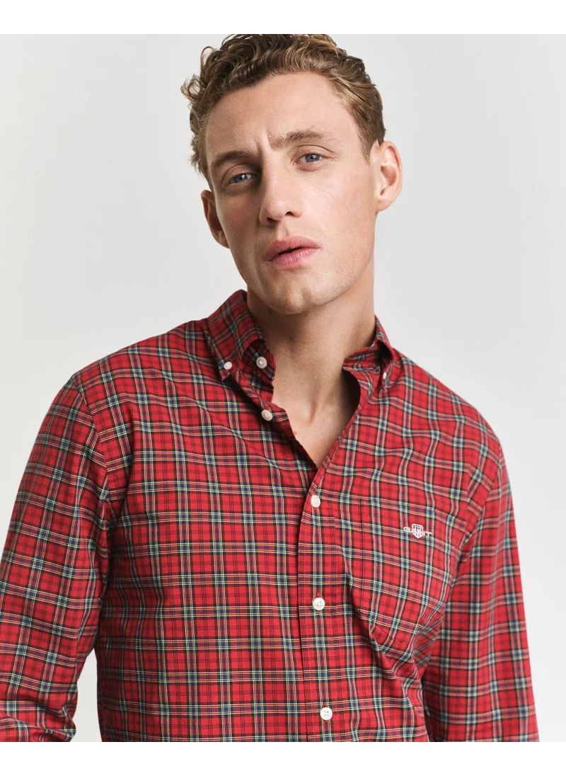 GANT Gant Regular Classic Poplin Tartan Shirt