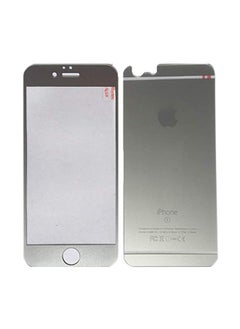 Front And Back Plating Tempered Glass For Apple iPhone 6S Silver/Clear