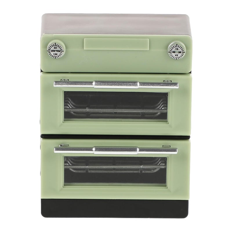 Miniature Dollhouse Oven Model with Grid Pattern Realistic Kitchen Accessory for DIY Play - Image 2