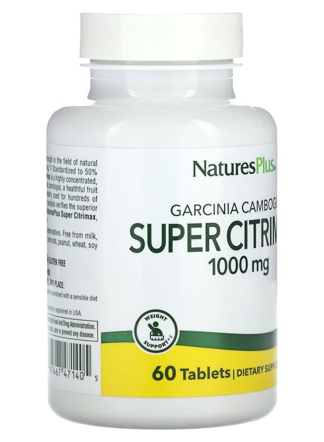 NaturesPlus Garcinia Cambogia Super Citrimax 1000 mg 60 Tablets - Image 2