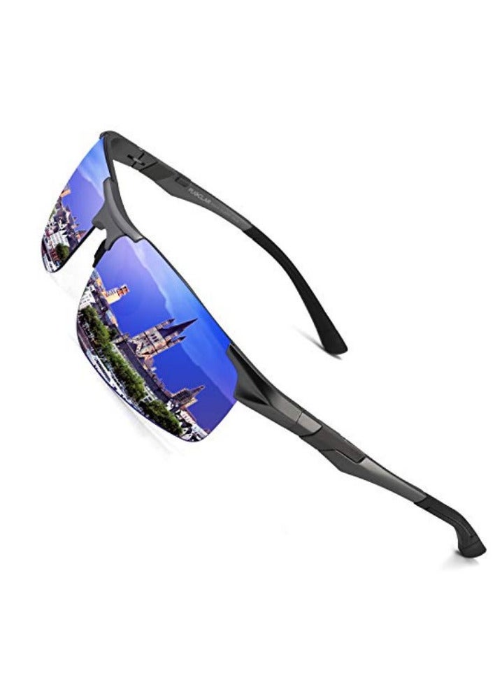 PUKCLAR Mens Sunglasses Polarized Driving Sports Sunglasses Al-Mg Metal Frame Cycling Fishing Golf Goggles - Image 1