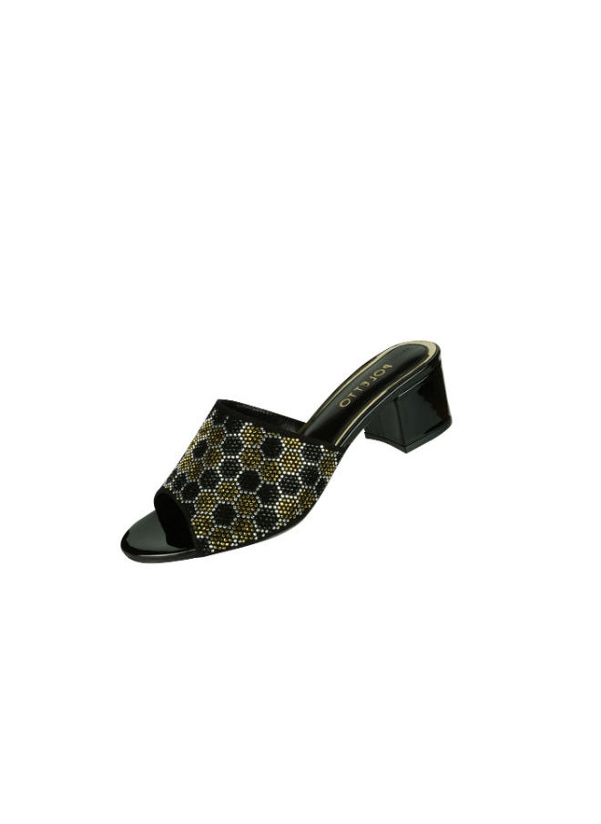 POLETTO Poletto Ladies Block Heel 169157 VS C706 Black  - Image 3