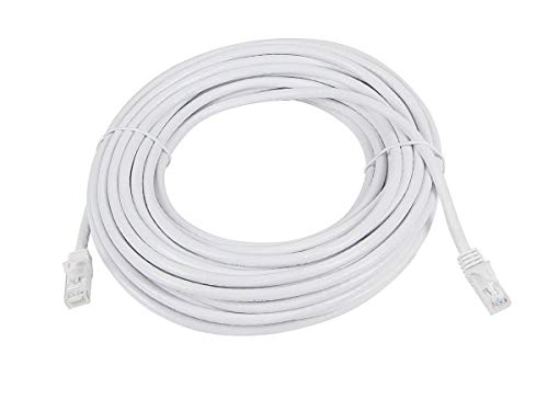 Monoprice Cat5e Ethernet Patch Cable Snagless RJ45 Stranded 350Mhz UTP 24AWG 100 Feet White Flexboot Series - Image 3