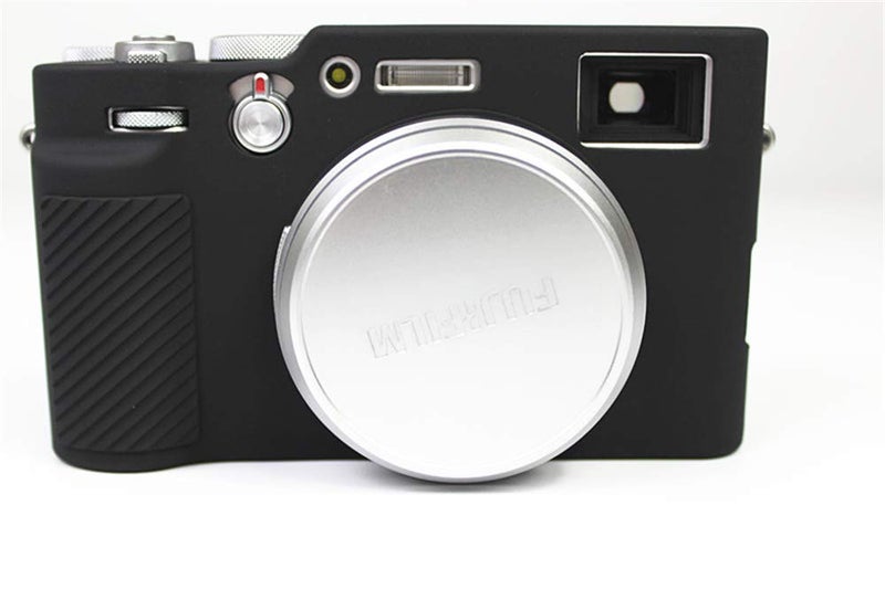 BolinUS X100V Case, BolinUS Fullbody Ultra-Thin Lightweight Rubber Soft Silicone Housing Case Bag Cover for Fujifilm Fuji X100V (Black) - Image 1