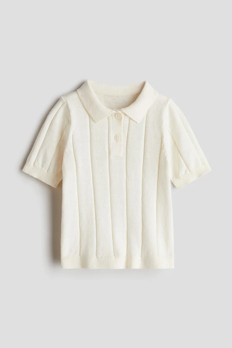 H&M Knitted polo shirt