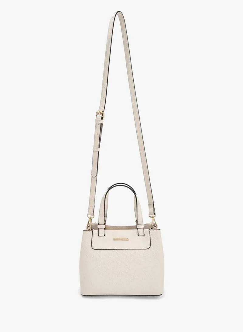 سيليست Monogram Embossed Tote Bag With Double Handle Ramadan Collections