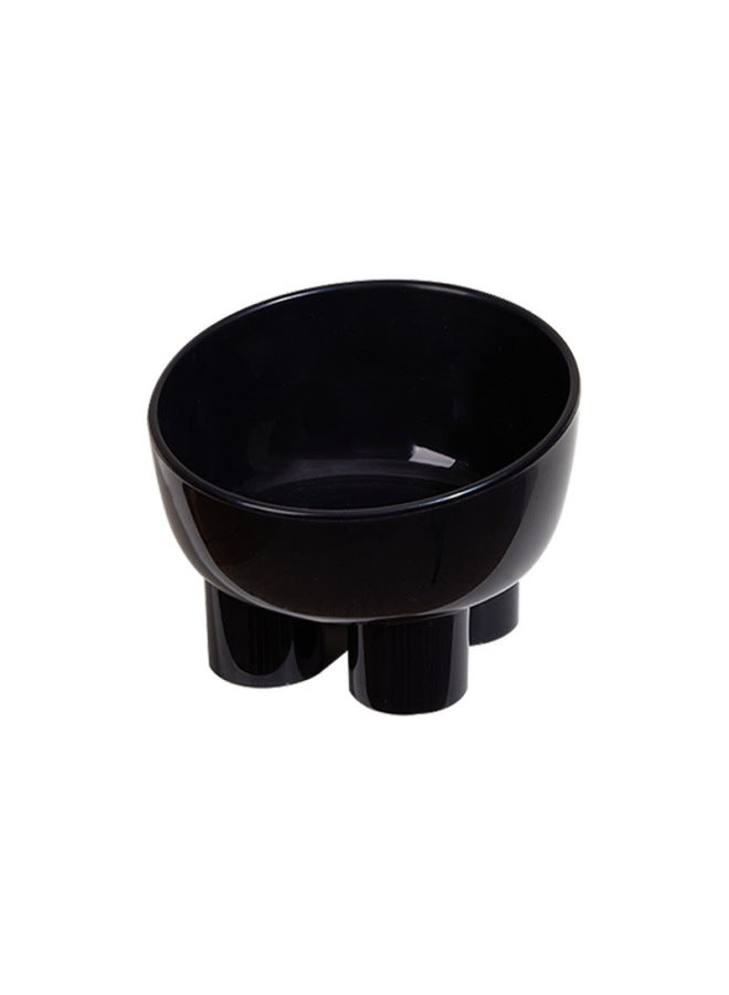 KimPets Pet Food Bowl Anti-knock Dog Food Bowl Cat Drinking Water Large Caliber Cat Food Bowl Black Anti-chin Neck Bowl - Image 5