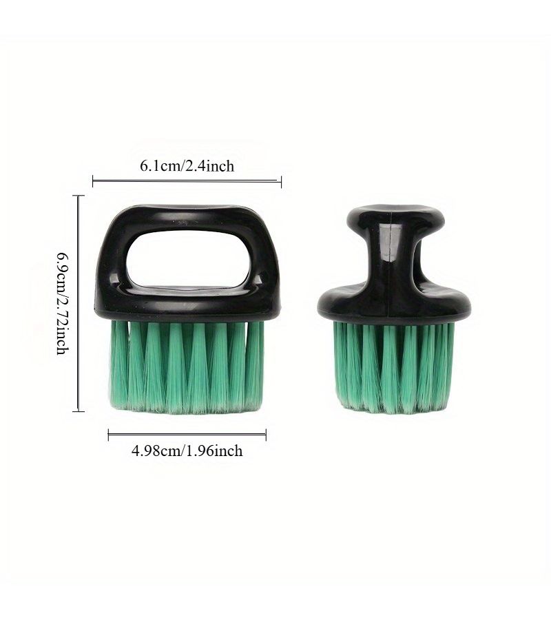 Vintage Ring Beard Brush For Men Red And Black Handle Cleaning Styling Haircuts - Image 3