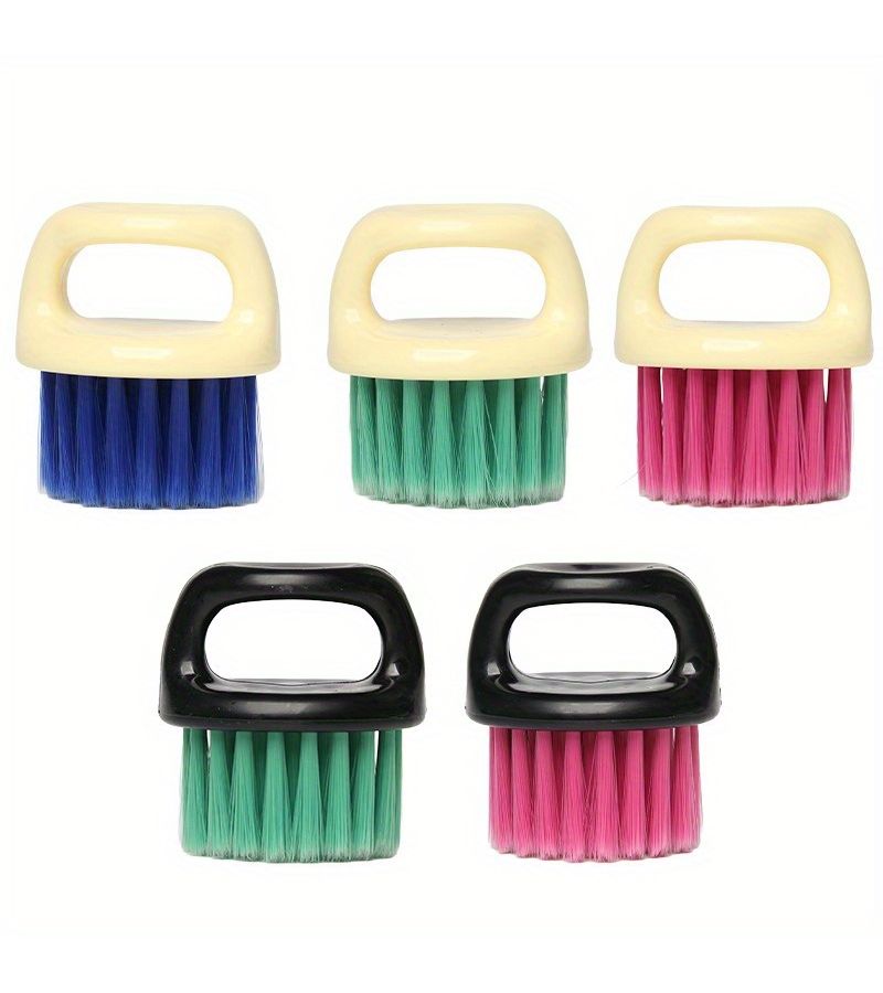Vintage Ring Beard Brush For Men Red And Black Handle Cleaning Styling Haircuts - Image 4