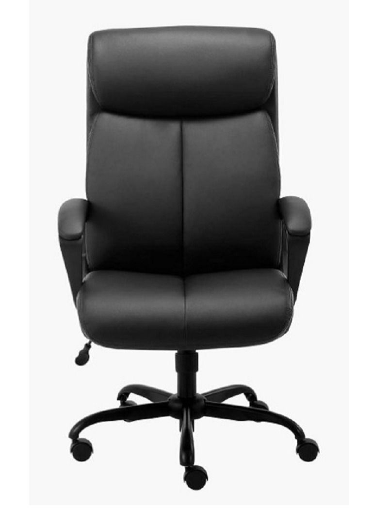 BAFCO High Back Cushion Padded Ergonomic Office Executive Adjustable Height Modern Comfort Mesh Wide Seat Home Working Study Office Staff Chair (Black) - Image 2