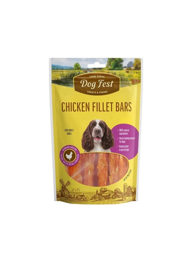 Dog Fest Dog Fest Chicken Fillet Bars For Adult Dogs - 90g 