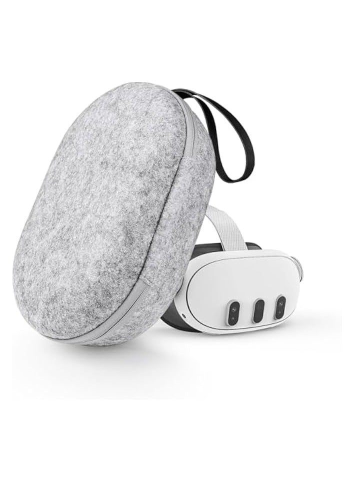 PROMASS Carrying Case for Meta Quest 3 Handle Bag for Oculus Quest 3 Head Strap Touch Controller, Waterproof Portable Protection - Travel Pack Fit for Men Women (Grey Version 3)  - Image 1