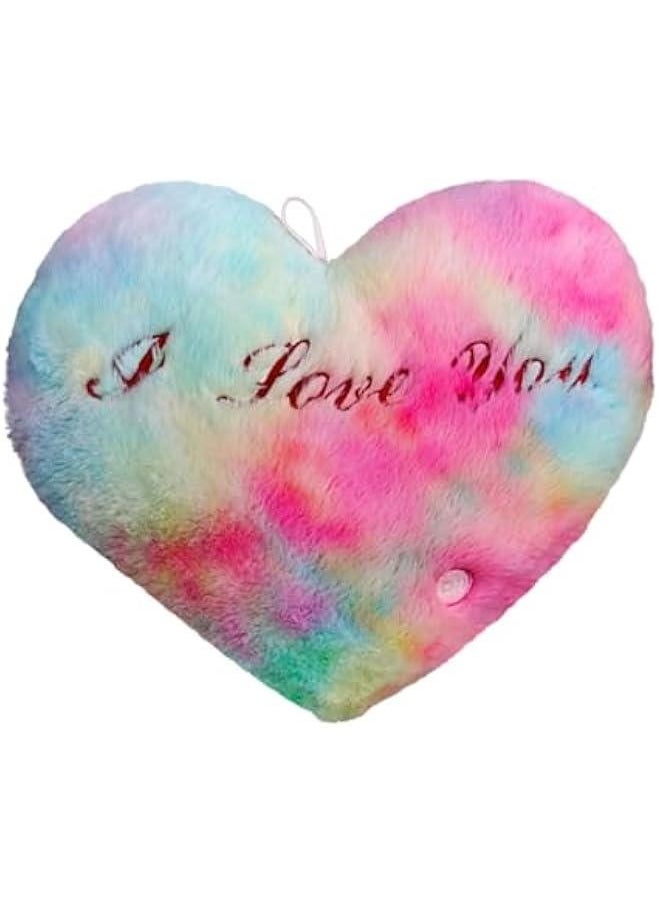 Light Heart Pillow | Heart Throw Pillow | Heart-Shaped Light Up Pillow, 14.17in Soft Plushie with Illuminating LED Lights, Cozy Home Decor Night Light, Romantic s Day Plush Cushion for Sofa  - Image 1