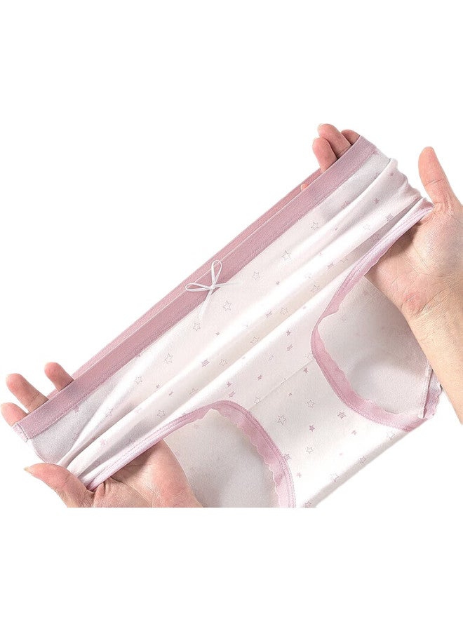 THREEGUN [Xingmang Series] Women'S Underwear, Pure Cotton, Fresh Floral Patterns, Comfortable And Breathable, Mid-Rise Shorts - Image 2