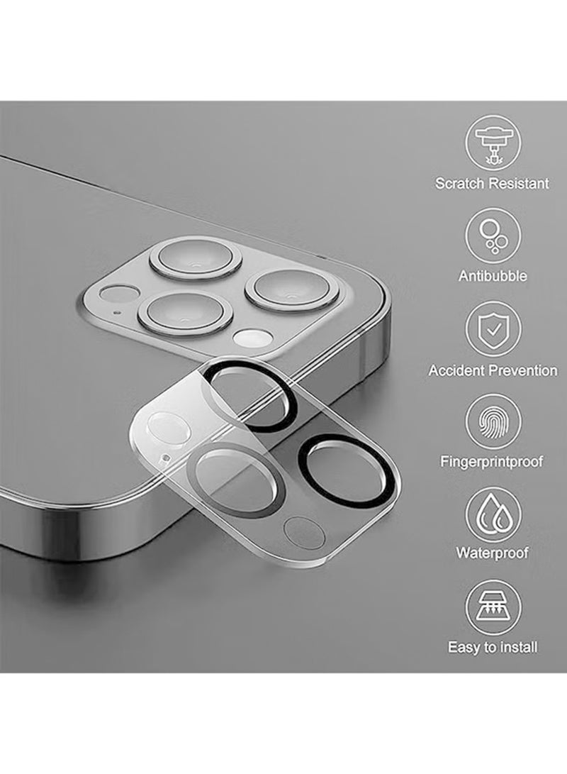 إكس ليفيل جراب 5 في 1 لهاتف iPhone 16 Pro Max مزود بواقي شاشة من الزجاج المقوى وطبقة حماية لعدسة الكاميرا، يدعم الشحن اللاسلكي، فائق النحافة، مقاوم للصدمات والخدوش وبصمات الأصابع، مصنوع من مادة شفافة. - Image 4