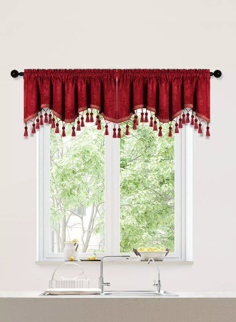 1pc Tassel Decor Window Valance  - Image 5