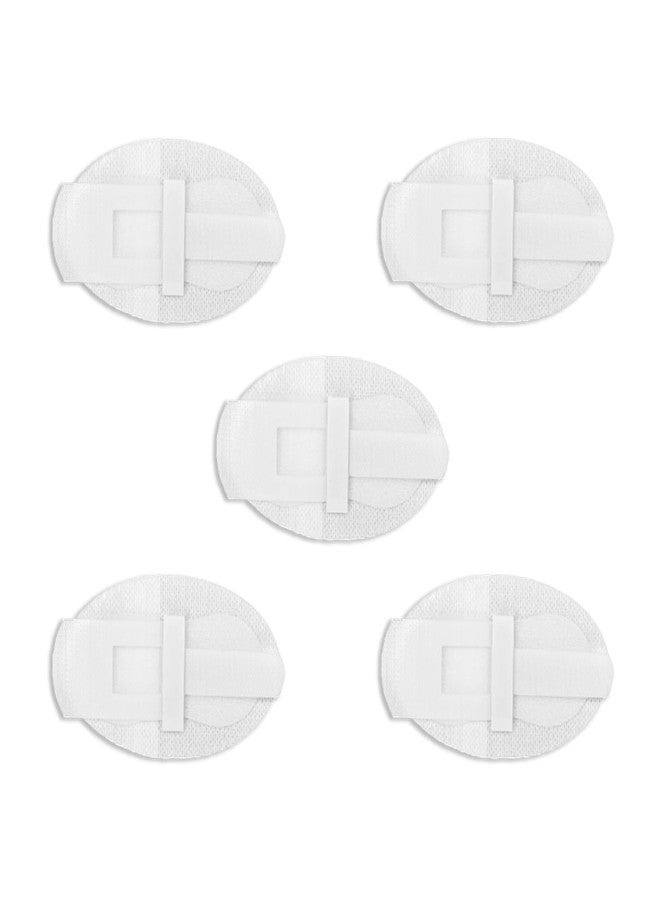 MESINURS Urinary Tube Stabilization Fixation Stickers, Adhesive Pads for Leg Bag Support, Anti-Slip Drainage Tube Holder for Daily Care (White, 5) - Image 1