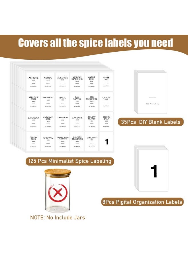 192 Spice Labels,Spice Jar Labels Spice Labels Stickers Preprinted Waterproof Label For Organizing Containers And Seasonings In The Kitchen Pantry - pzsku/ZBF877529D5328BFBC973Z/45/_/1731926050/9df56fd5-9623-4e0d-a295-a00d2e8f23ce