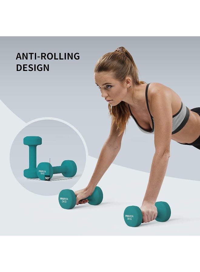 PROIRON Neoprene Dumbbells Set Weights Exercise & Fitness Dumbbells (2kg 3kg 5kg dumbbell sets with Dumbbell Rack) - Image 4