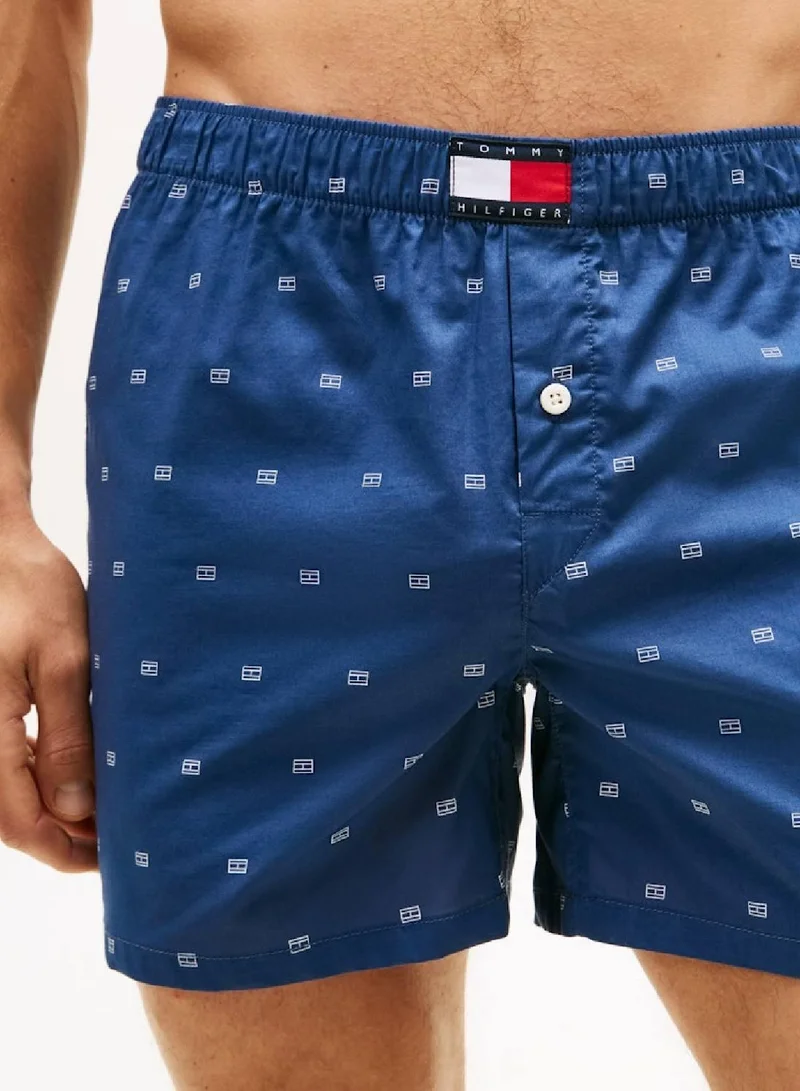 Tommy Hilfiger Flag Aop Fmy Ocn Heritage Poplin Boxer Shorts for Men | Best Price UAE