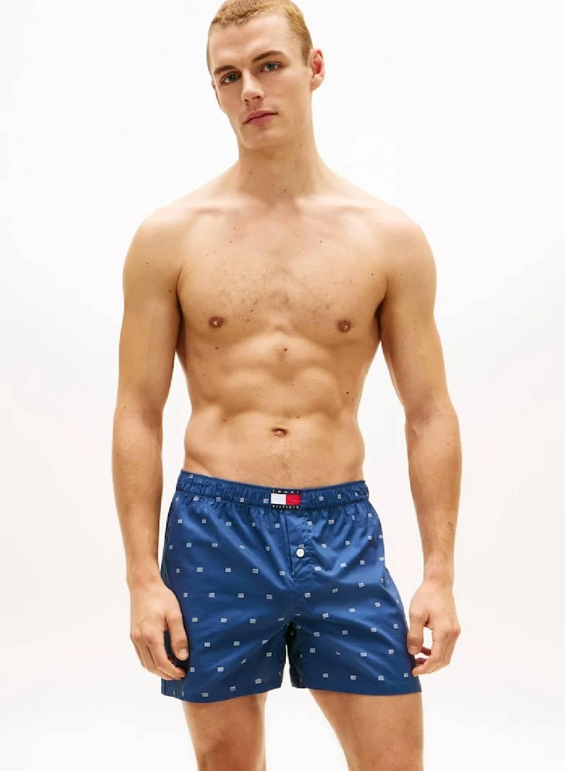 Tommy Hilfiger Flag Aop Fmy Ocn Heritage Poplin Boxer Shorts for Men | Best Price UAE