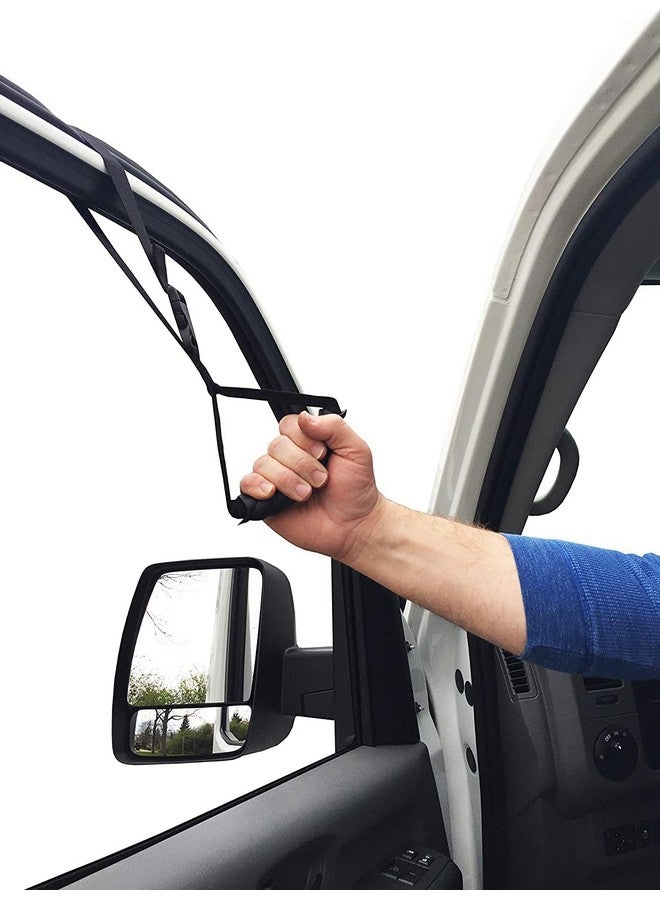 KosmoCare Adjustable Car Assist Support Handle| Standing Aid Safety Handle bar | Vehicle Support Grab Bar | Portable Nylon Grip Handle bar |Car Grab Handle - Black - Image 1