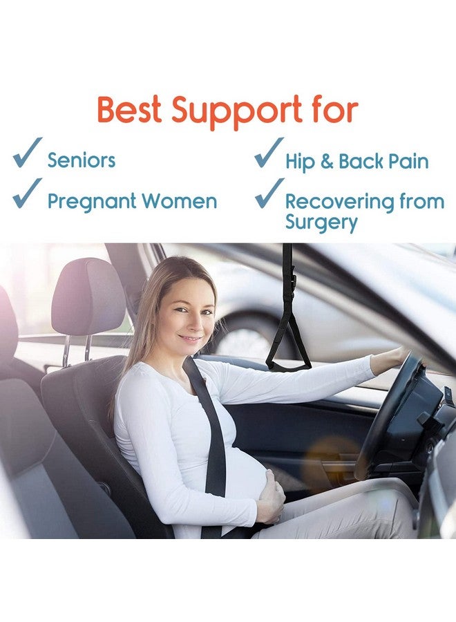 KosmoCare Adjustable Car Assist Support Handle| Standing Aid Safety Handle bar | Vehicle Support Grab Bar | Portable Nylon Grip Handle bar |Car Grab Handle - Black - Image 5