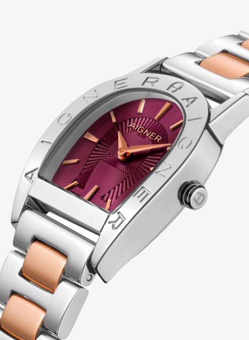 AIGNER Pis-L Ss Cas Burg Dial Ss/Rg Mtl Brt - Image 3