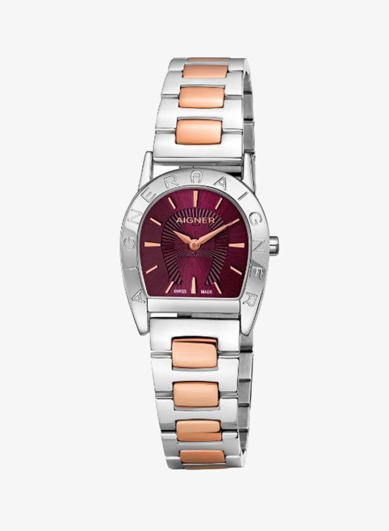 AIGNER Pis-L Ss Cas Burg Dial Ss/Rg Mtl Brt - Image 1