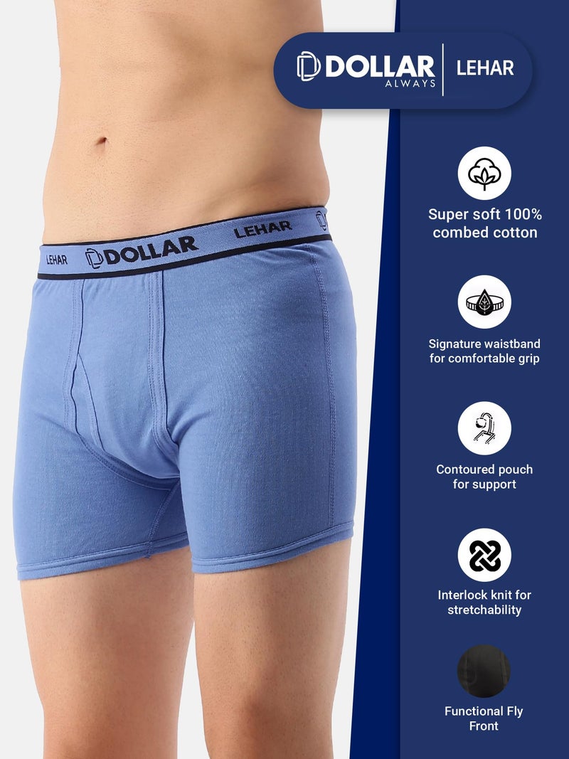 Dollar Lehar Mens Combed Cotton Trunk - Pack of 4 - Actual Colour May Vary - Image 5