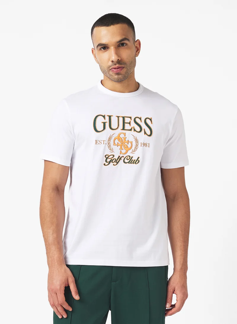 جس Short Sleeve Crew Neck  Gueshort Sleeve 4G T-Shirt