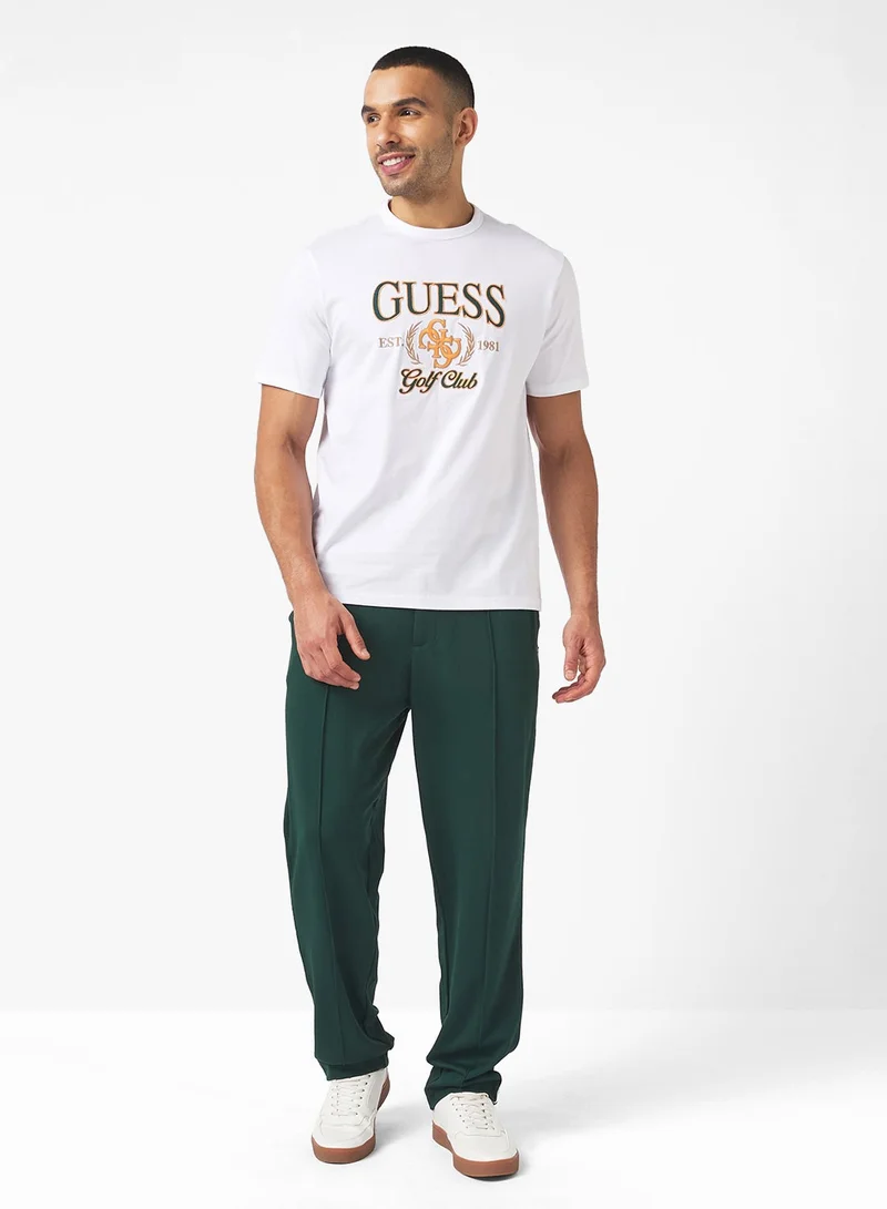 GUESS Short Sleeve Crew Neck  Gueshort Sleeve 4G T-Shirt