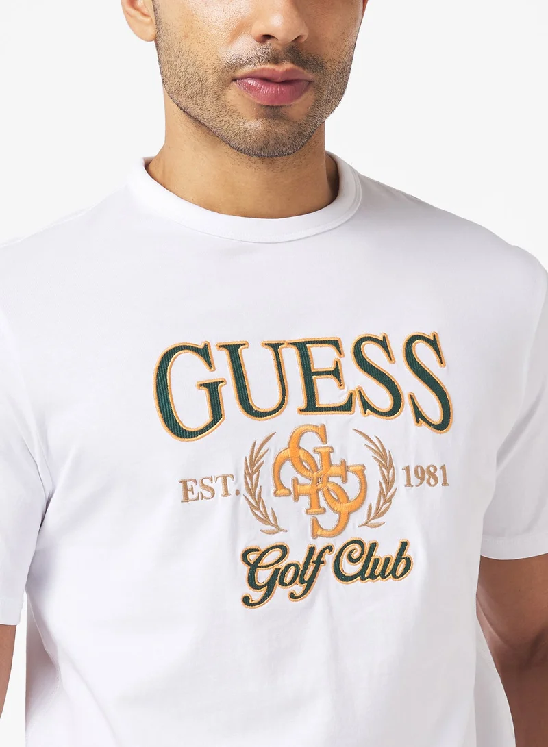 GUESS Short Sleeve Crew Neck  Gueshort Sleeve 4G T-Shirt
