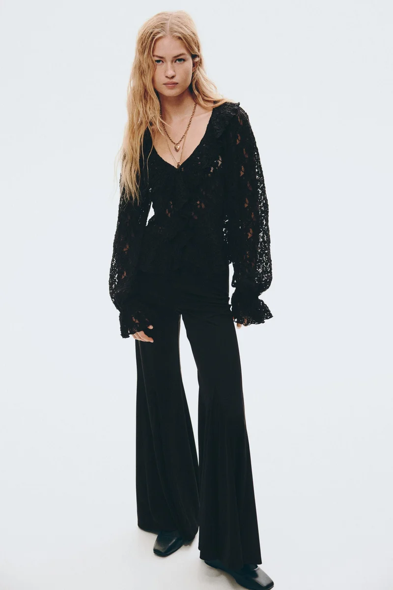 H&M Flounced lace top