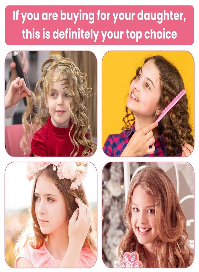 HCYPCV mini bobby pins,50 Count 1.38 inch Metal Hair Clips for Children,Girls and Women,Suitable for All Hair Types (Brown-01) - Image 2