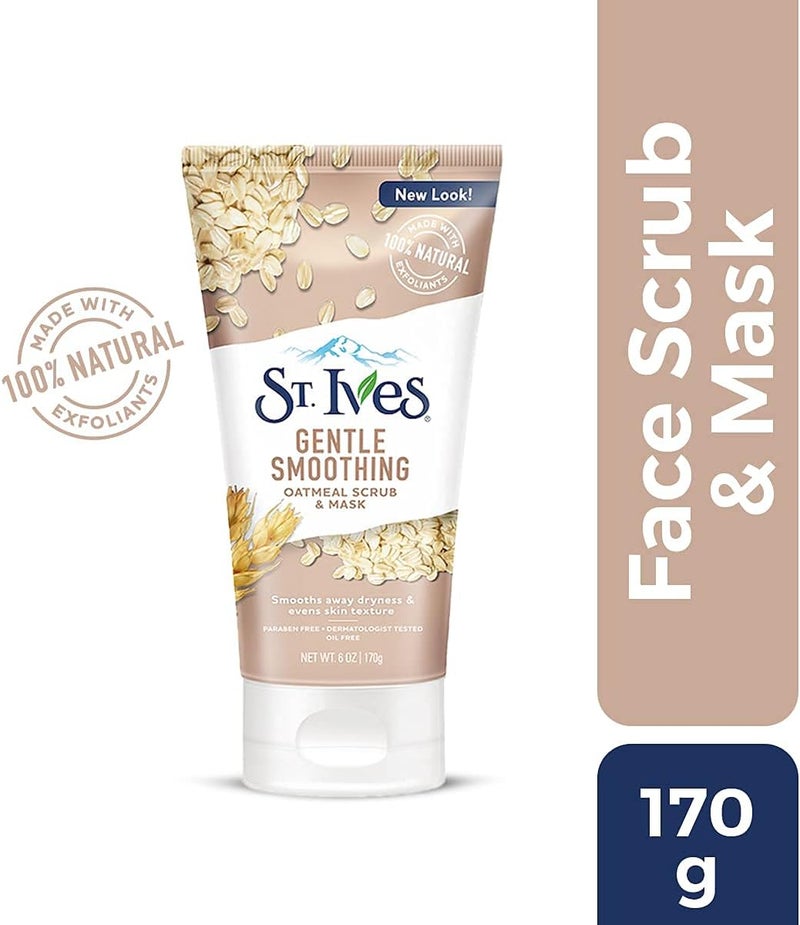 St. Ives Gentle Smoothing Oatmeal Scrub & Mask - 6 Ounces - Image 2